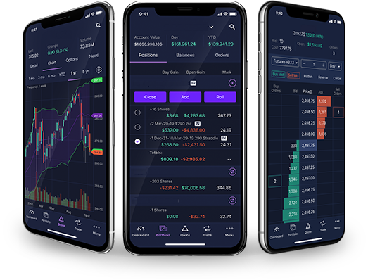 using a mobile app to trade
