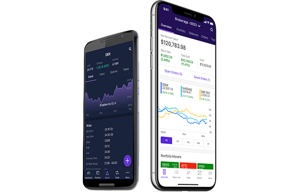 how to buy trade on etrade app